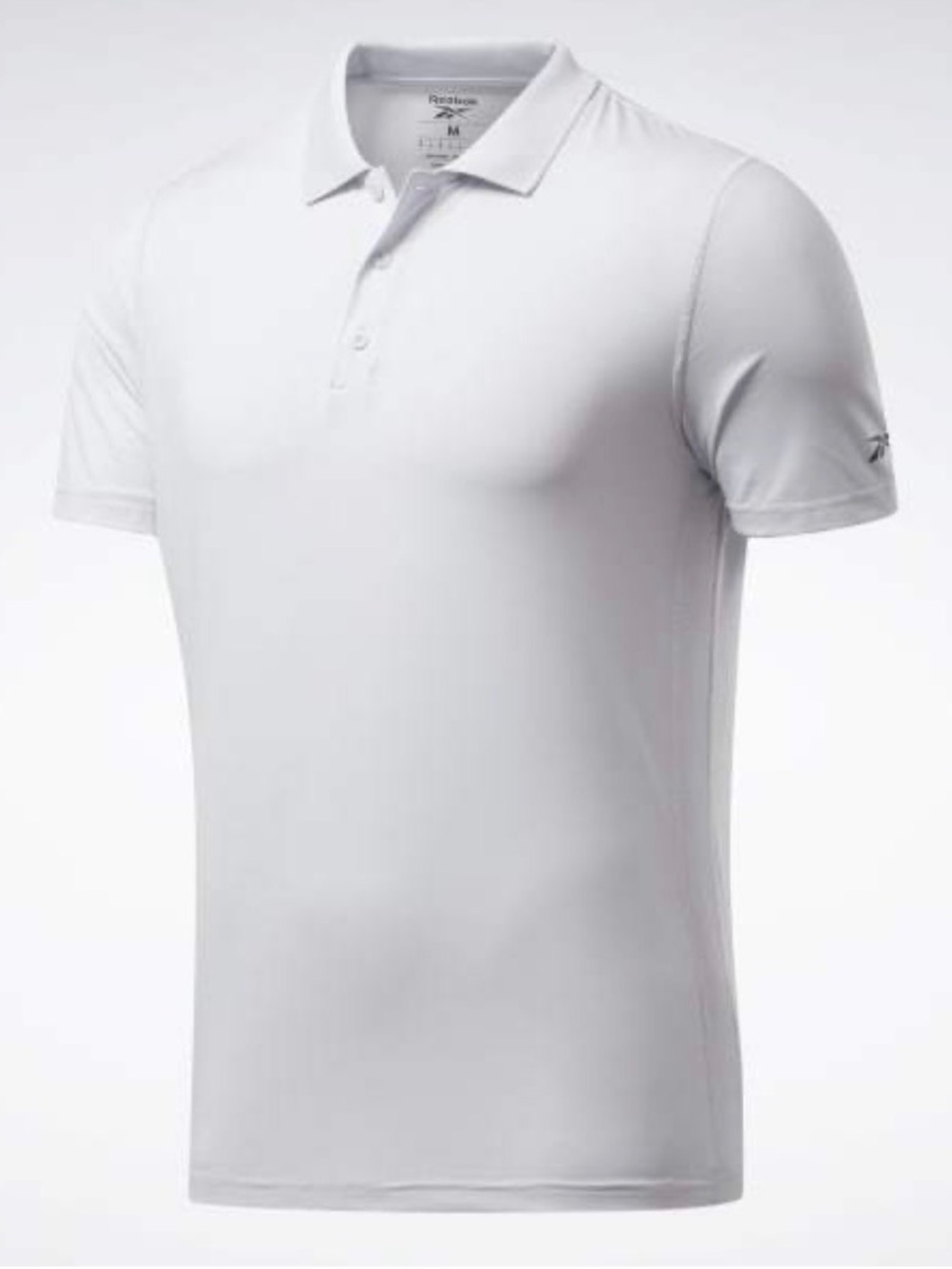 Reebok Men’s White Polo with Navy Logo